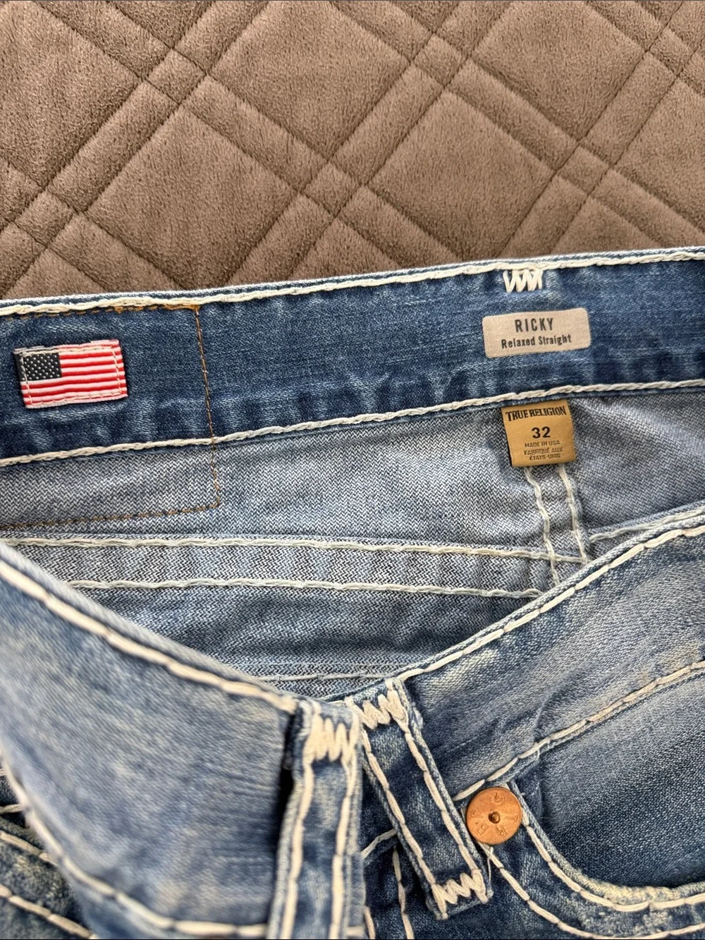 True Religion Ricky Relaxed Straight Jeans size 32